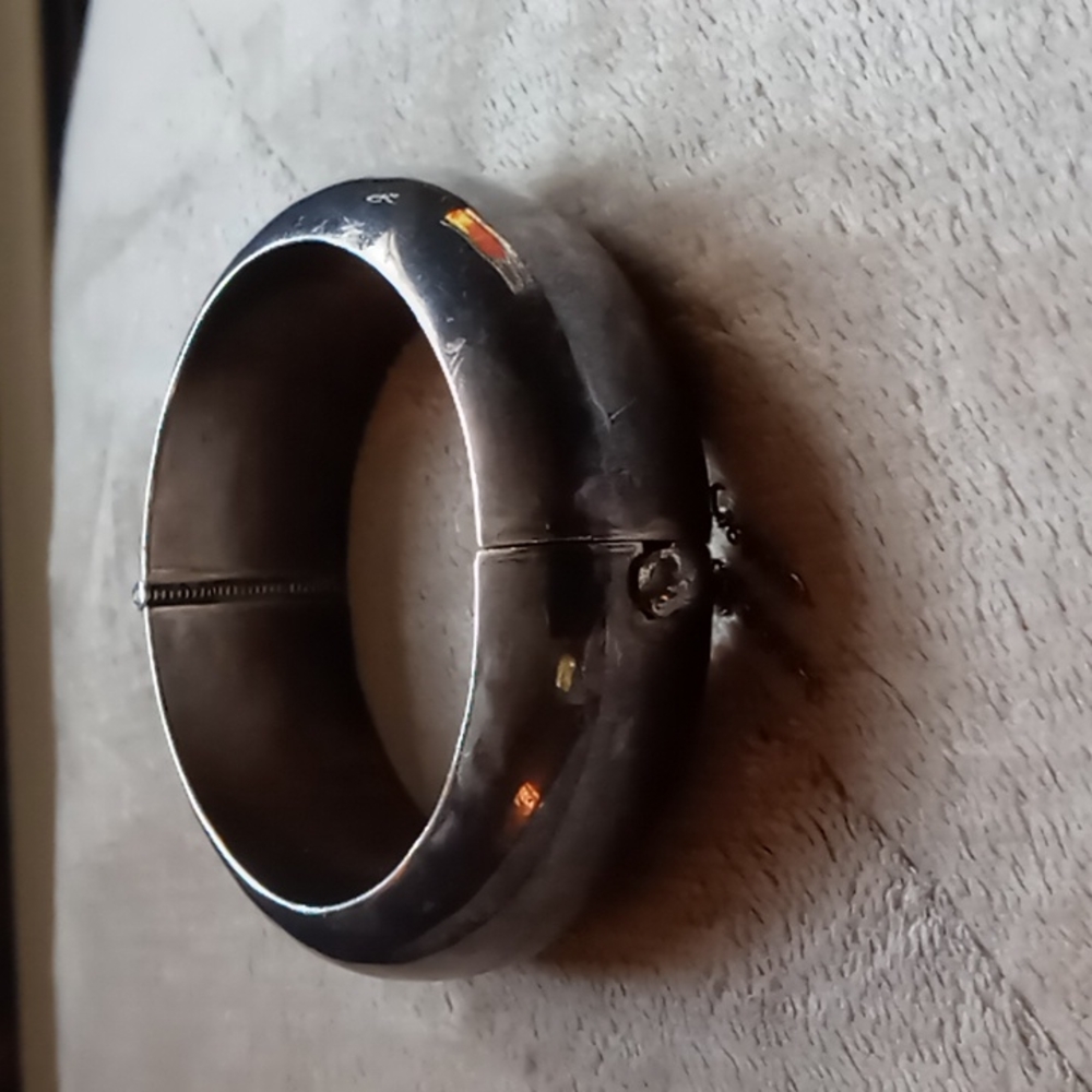 Vintage Silver Bangle BraceletStamped: "TC-92 925 Mexico"